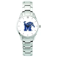 Men's Silver Memphis Tigers Stainless Steel Wristwatch