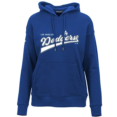 Women's Levelwear  Royal Los Angeles Dodgers  Adorn Retro Rafter Pullover Hoodie