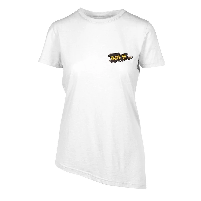 Women's Levelwear  White San Diego Padres  Birch Rafters T-Shirt
