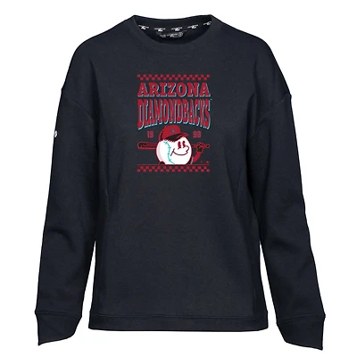 Women's Levelwear  Black Arizona Diamondbacks  Fiona Inaugural Pullover Sweatshirt