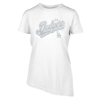 Women's Levelwear  White Los Angeles Dodgers  Birch Sweep T-Shirt
