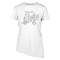 Women's Levelwear  White Chicago Cubs  Birch Sweep T-Shirt