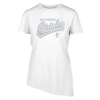 Women's Levelwear  White Baltimore Orioles  Birch Sweep T-Shirt