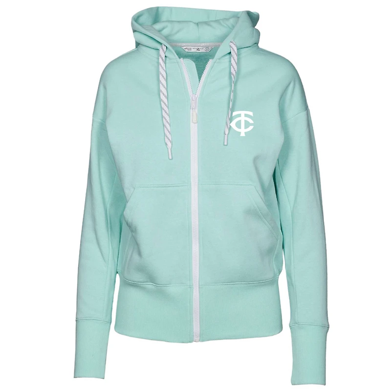 Women's Levelwear  Mint Minnesota Twins  Gardinia Core Full-Zip Hoodie