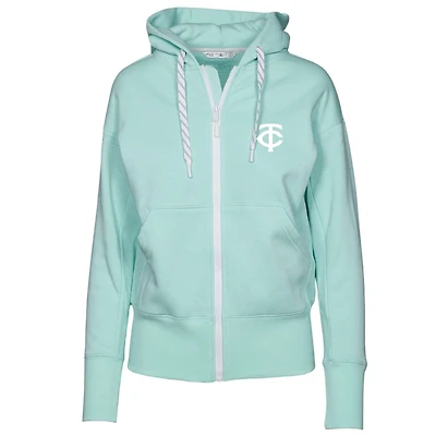 Women's Levelwear  Mint Minnesota Twins  Gardinia Core Full-Zip Hoodie