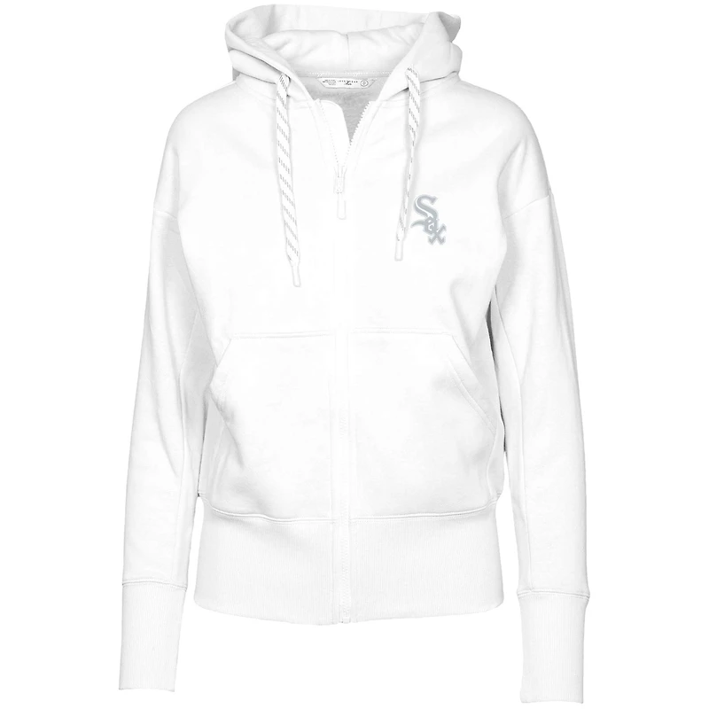 Women's Levelwear  White Chicago White Sox  Gardinia Core Full-Zip Hoodie