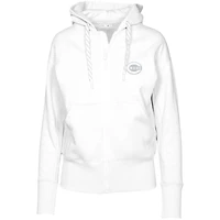 Women's Levelwear  White Cincinnati Reds  Gardinia Core Full-Zip Hoodie