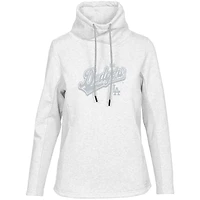 Women's Levelwear  White Los Angeles Dodgers  Loop Sweep Pullover Sweatshirt