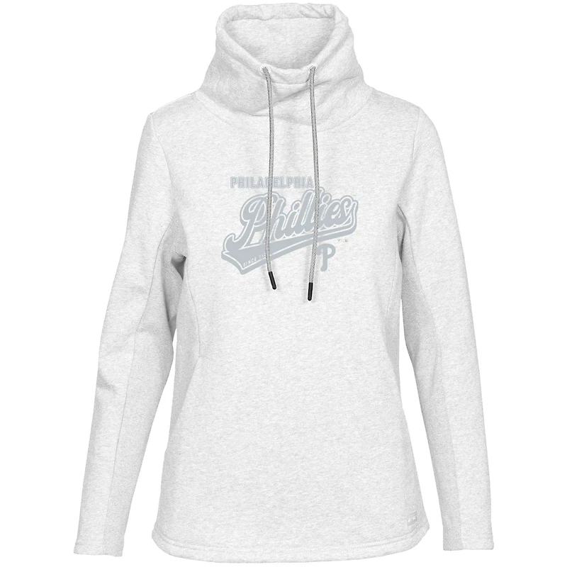 Women's Levelwear  White Philadelphia Phillies  Loop Sweep Pullover Sweatshirt