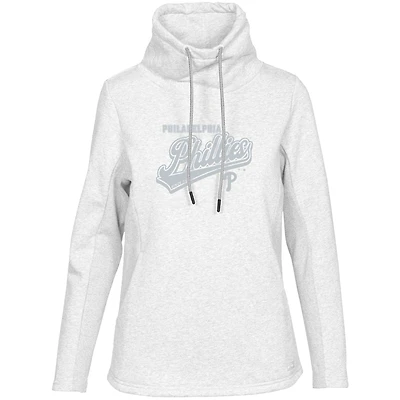 Women's Levelwear  White Philadelphia Phillies  Loop Sweep Pullover Sweatshirt