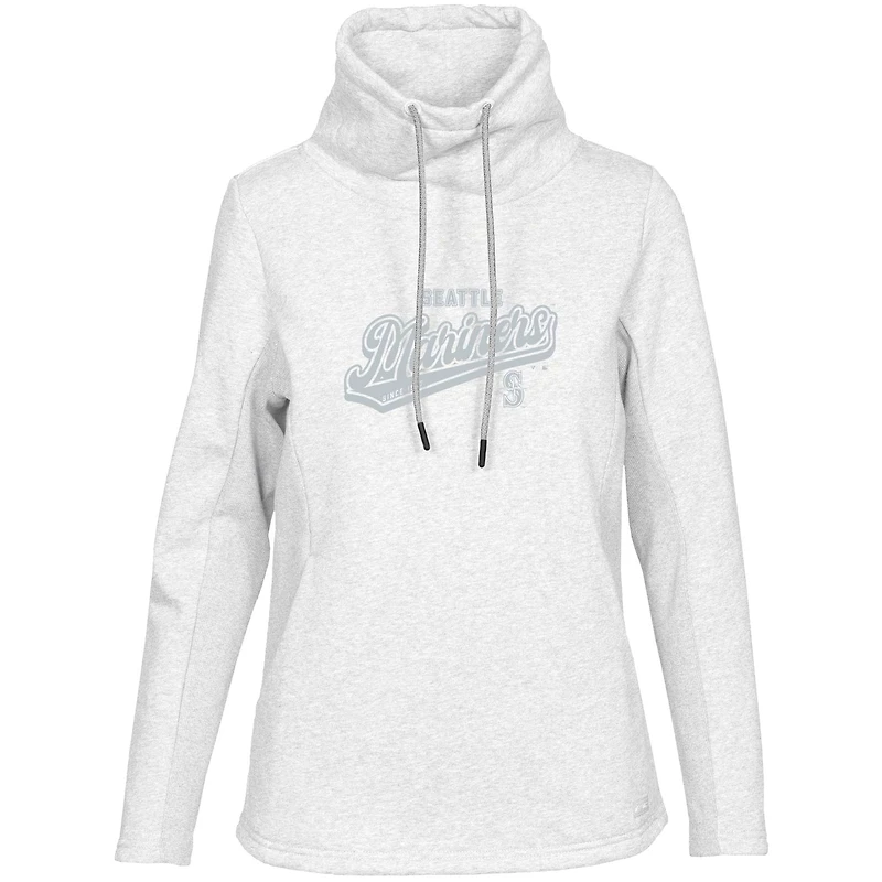 Women's Levelwear  White Seattle Mariners  Loop Sweep Pullover Sweatshirt