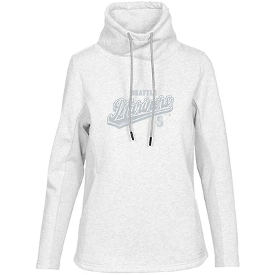Women's Levelwear  White Seattle Mariners  Loop Sweep Pullover Sweatshirt