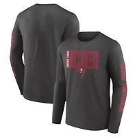 Men's Fanatics Pewter Tampa Bay Buccaneers Vision Long Sleeve T-Shirt