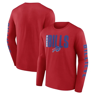 Men's Fanatics Red Buffalo Bills Vision Long Sleeve T-Shirt