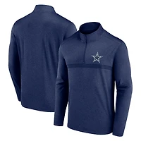 Men's Fanatics  Navy Dallas Cowboys Head-to-Head Quarter-Zip Pullover