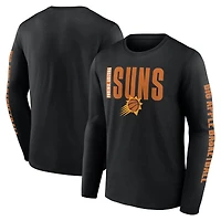 Men's Logo Athletic Black Phoenix Suns Vision Long Sleeve T-Shirt