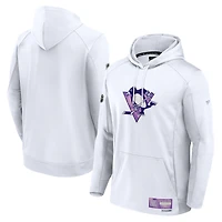Men's Fanatics White Pittsburgh Penguins Authentic Pro Hockey Fights Cancer Pullover Hoodie