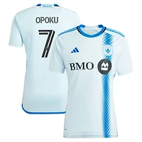 Men's adidas Kwadwo Opoku Light Blue CF Montreal 2024 La Main Replica Player Jersey