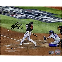 Jordan Lawlar Arizona Diamondbacks Autographed 8" x 10" 2023 World Series Hitting Photograph