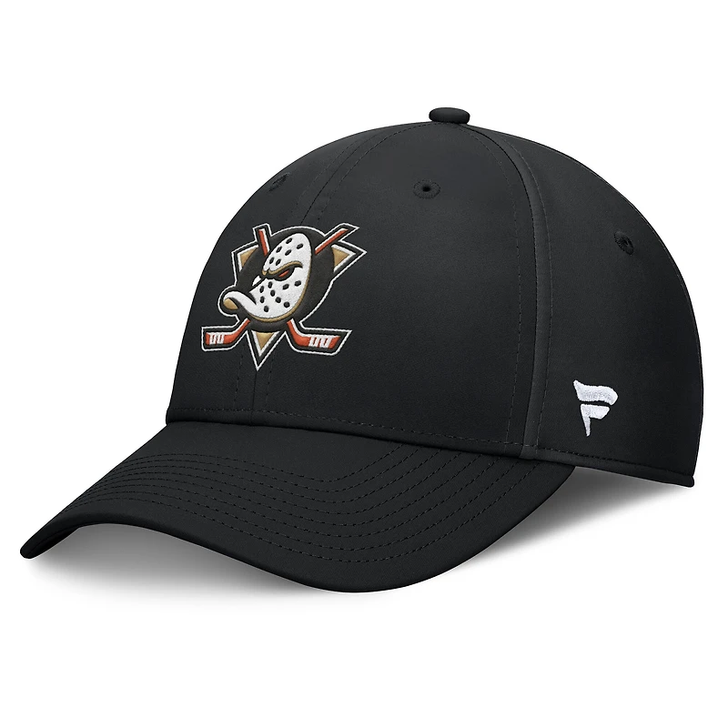Men's Fanatics Black Anaheim Ducks Core Primary Logo Flex Hat