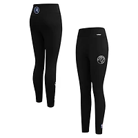 Women's Pro Standard Black Minnesota Timberwolves Paint the City Tri-Blend Jersey Leggings