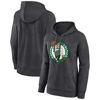 Women's Charcoal Boston Celtics Primary Logo Pullover Hoodie