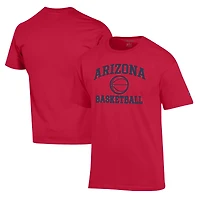 Men's Champion Red Arizona Wildcats Basketball Icon T-Shirt