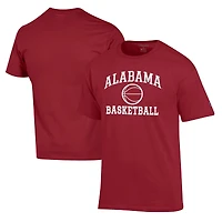 Men's Champion Crimson Alabama Crimson Tide Basketball Icon T-Shirt