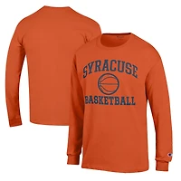 Men's Champion Orange Syracuse Orange Basketball Icon Long Sleeve T-Shirt