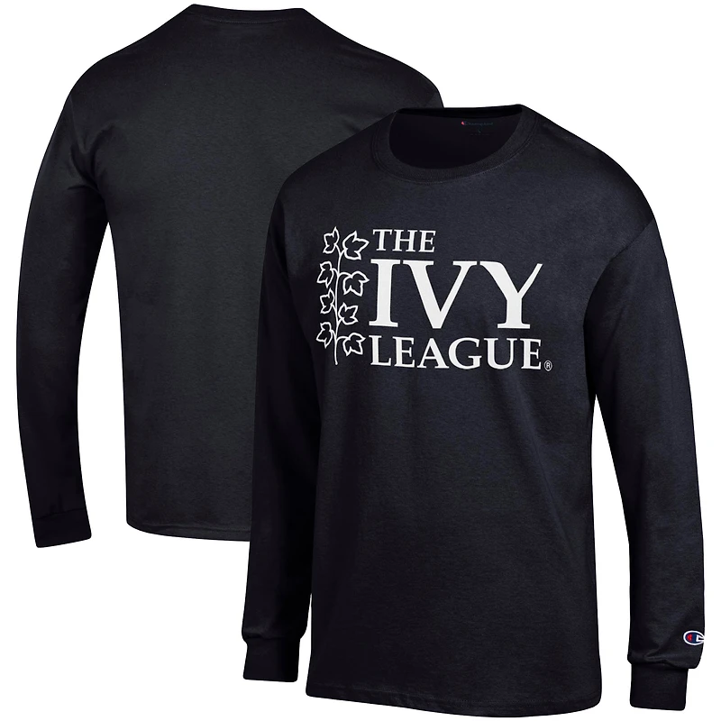 Men's Champion Black Ivy League Long Sleeve T-Shirt