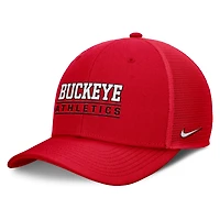 Men's Nike Scarlet Ohio State Buckeyes Rise Adjustable Hat