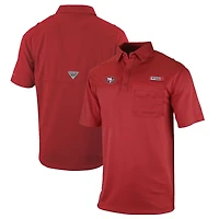 Men's Columbia  Scarlet San Francisco 49ers Omni-Wick Flycaster Pocket Polo