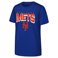 Youth  Royal New York Mets On The Block T-Shirt