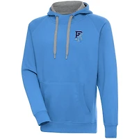 Men's Antigua Light Blue Rhode Island Rams Victory Pullover Hoodie