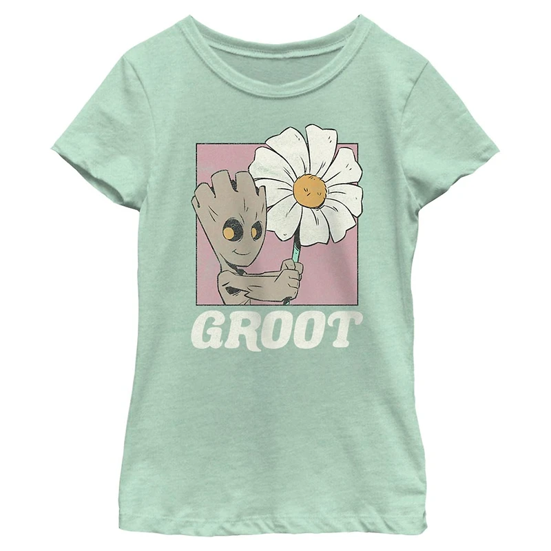 Girls Youth Mad Engine Mint Guardians of the Galaxy Groot Graphic T-Shirt
