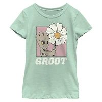 Girls Youth Mad Engine Mint Guardians of the Galaxy Groot Graphic T-Shirt