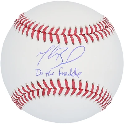 Mookie Betts Los Angeles Dodgers Autographed Baseball with "Do The Freddie" Inscription