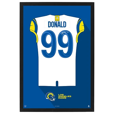 Aaron Donald Los Angeles Rams Away Jersey Framed Art Print