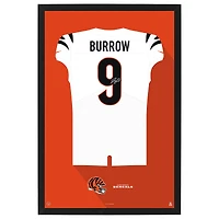 Joe Burrow Cincinnati Bengals Away Jersey Framed Art Print