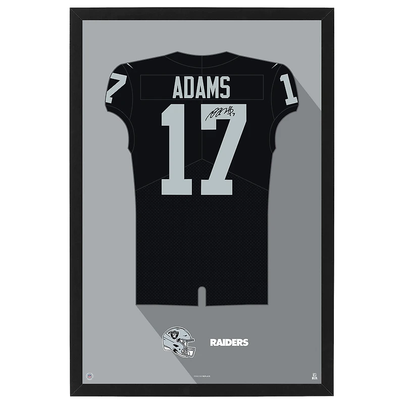 Davante Adams Las Vegas Raiders Home Jersey Framed Art Print