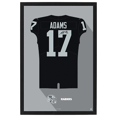Davante Adams Las Vegas Raiders Home Jersey Framed Art Print