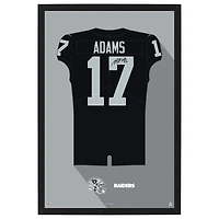 Davante Adams Las Vegas Raiders Home Jersey Framed Art Print