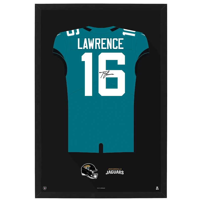 Trevor Lawrence Jacksonville Jaguars Home Jersey Framed Art Print