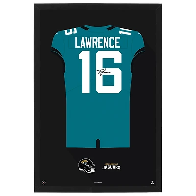 Trevor Lawrence Jacksonville Jaguars Home Jersey Framed Art Print