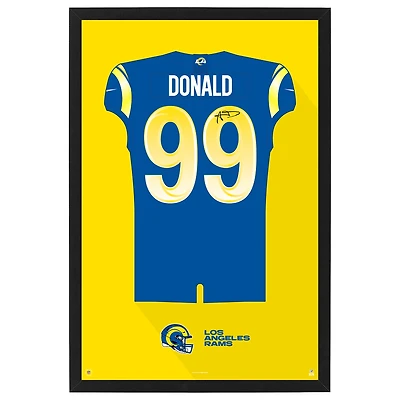 Aaron Donald Los Angeles Rams Home Jersey Framed Art Print