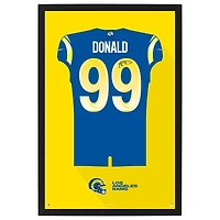 Aaron Donald Los Angeles Rams Home Jersey Framed Art Print