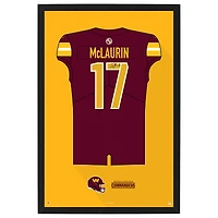 Terry McLaurin Washington Commanders Home Jersey Framed Art Print
