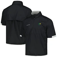 Men's Columbia Black WM Phoenix Open Big Shot Omni-Wick Short Sleeve Half-Zip Windbreaker Jacket