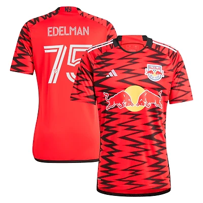 Men's adidas Daniel Edelman Red New York Red Bulls 2024 Legacy Replica Player Jersey