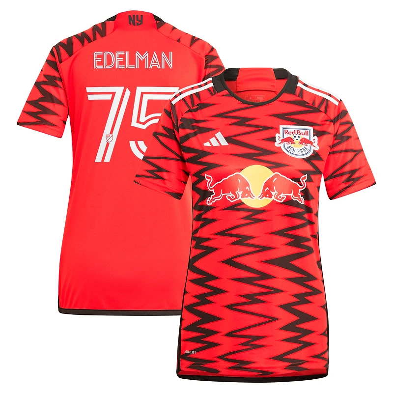 Women's adidas Daniel Edelman Red New York Red Bulls 2024 Legacy Replica Player Jersey